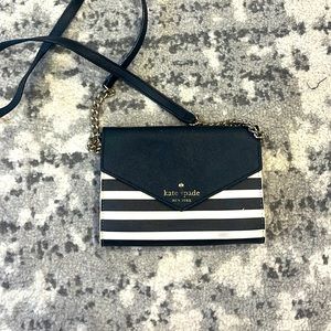 Kate spade striped crossbody bag